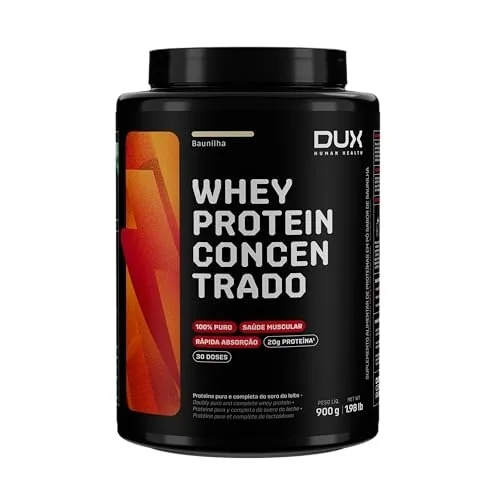 ✨ Whey Protein Concentrado Pote (900g) - Sabor Baunilha