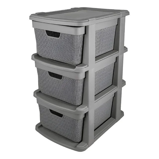 ✨Organizador Gaveteiro Jaguar - Chão 3 Gavetas 15litros Cores