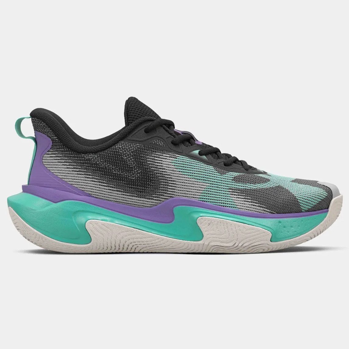 ✨ Tênis Masculino Layup Under Armour Black/purplhebe/grenmod Liso 39 Br