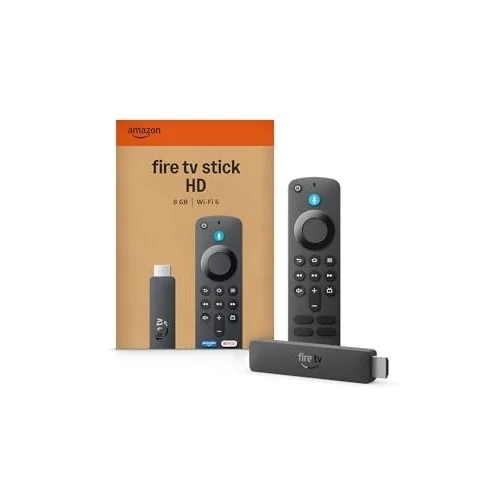 ✨ Amazon Fire TV Stick HD (modelo mais recente), Controle Remoto por Voz com Alexa, alimentado pela TV, com configuração simples e Acesso Antecipado à A...