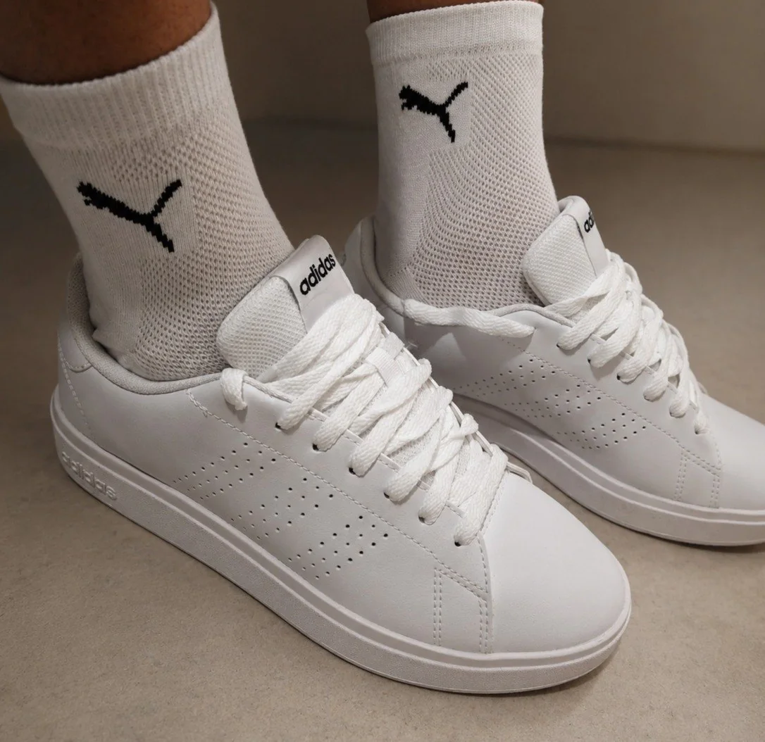 ✨ Tênis Casual Masculino Advantage Base 2.0 adidas Liso
