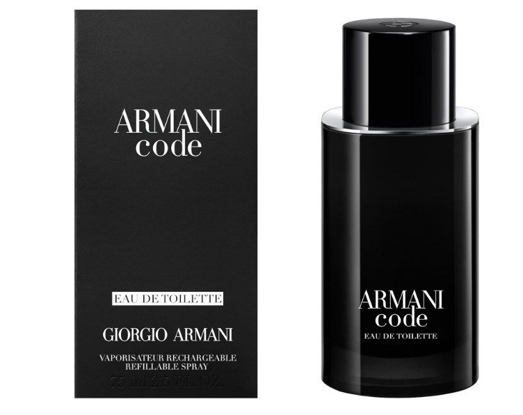 ✨ Armani Beauty, Armani Code Eau de Toilette, 125ml, Giorgio Armani, Perfume Masculino Refilável, Fragrância Oriental