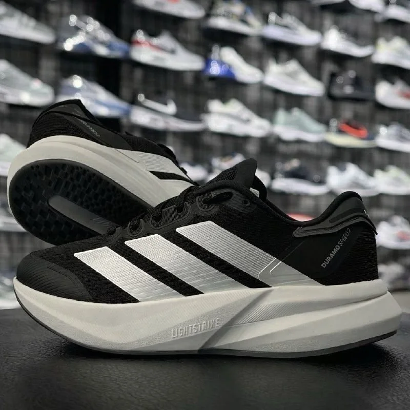 ✨ Tênis De Corrida Masculino Duramo Speed 2 adidas Preto E Cinza Liso 41 Br