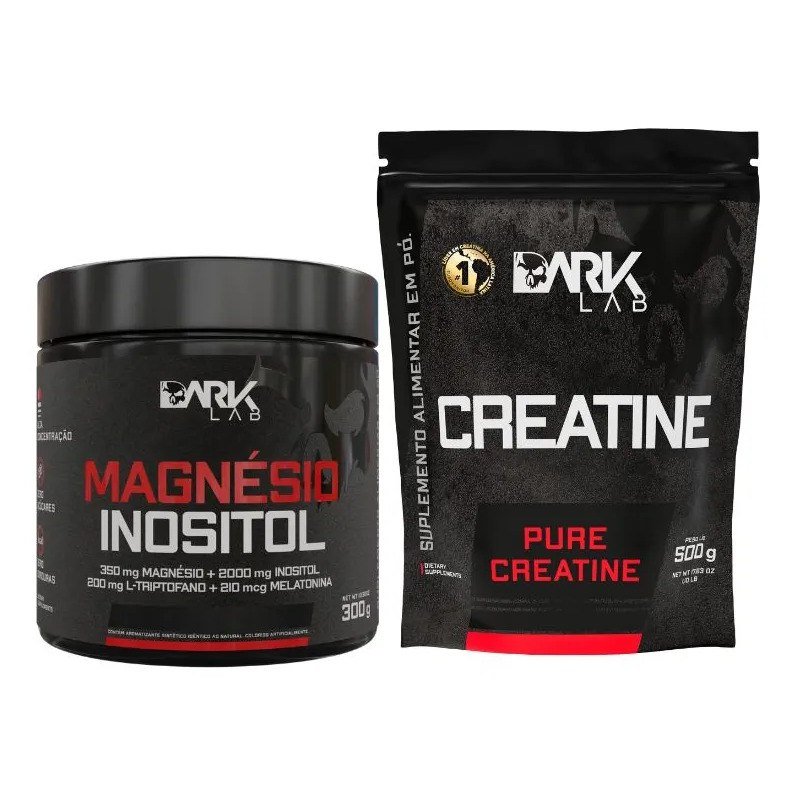 ✨ Magnésio Taurina Maracujá + Creatina Pura 500g Dark Lab