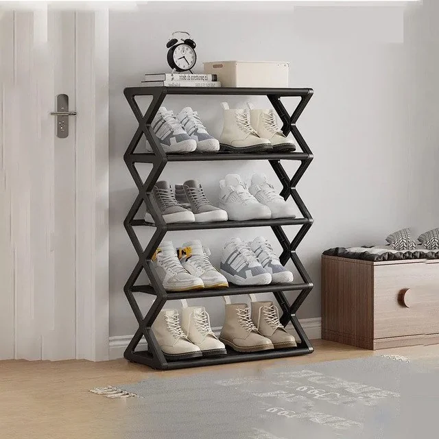 ✨Sapateira Organizador 5 Prateleiras Regulavel Multi Uso Top Preto 5 Andares