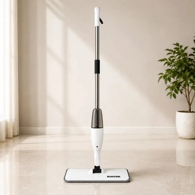 ✨Mop Giratorio Limpeza Esfregao Flash Spray Rodo Pratico Branco