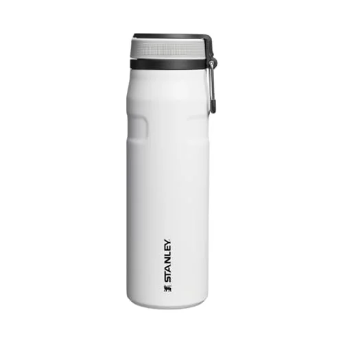 ✨ Stanley - Garrafa de água térmica Twistflip, isolada em aço inoxidável para bebidas quentes e frias, resistente a fugas, 710ml, Chalck