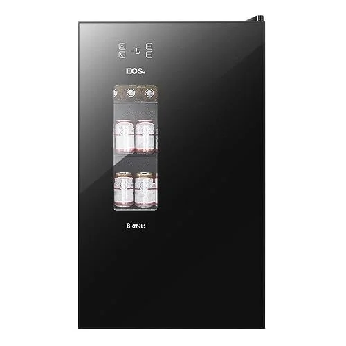 ✨ Cervejeira Eos Bierhaus 100 Litros Black Glass Frost Free Ece120 220v