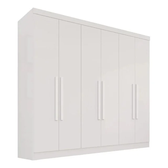 ✨Guarda-roupa Casal 6 Portas 2 Gavetas França Branco