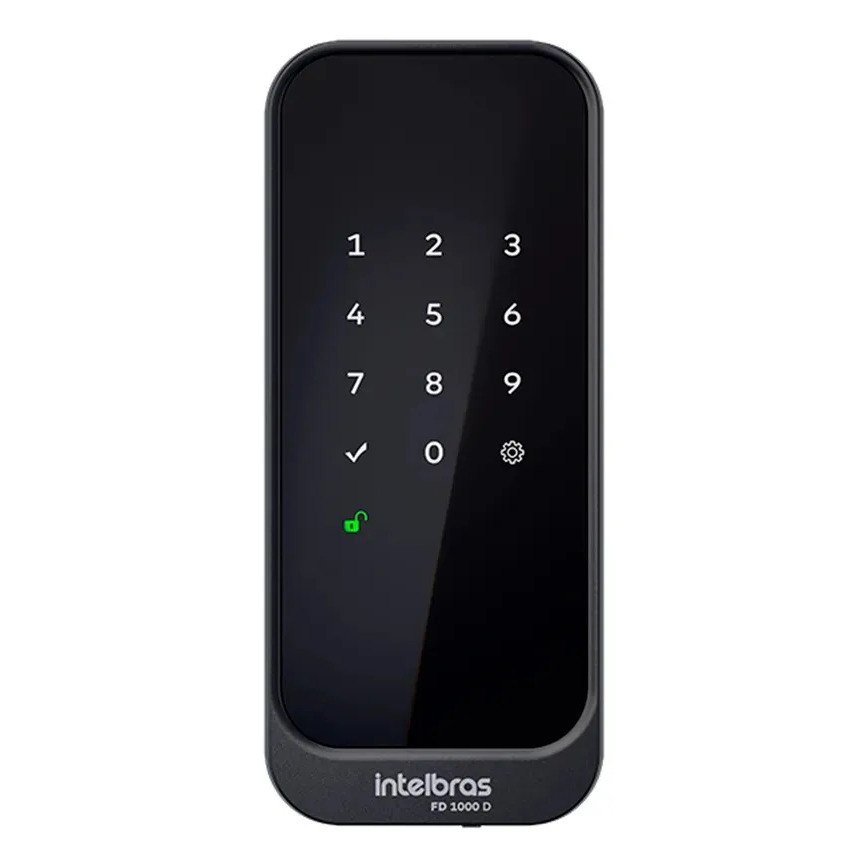 ✨ Fechadura Digital De Sobrepor Fd 1000 D Preta Intelbras