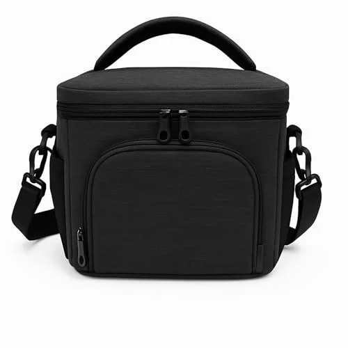 ✨ Bolsa Térmica 7L 2 Compartimentos - Lancheira Marmiteira Pequena Impermeável, Mantém Quente/Frio, para Lanches Trabalho Faculdade