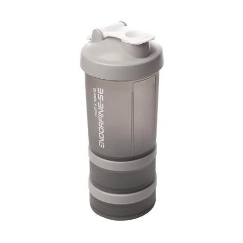 ✨ LYOR - Coqueleira shaker 3 em 1 - Performance Cinza 650ml
