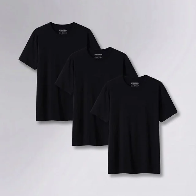 ✨ Kit 3 Camisetas  Light T-shirt Insider Preto G