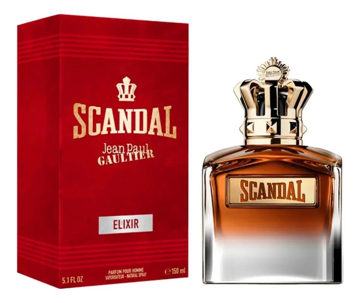 ✨ Perfume Masculino Jean Paul Gaultier Scandal Elixir For Him 150ml Âmbar Frutado