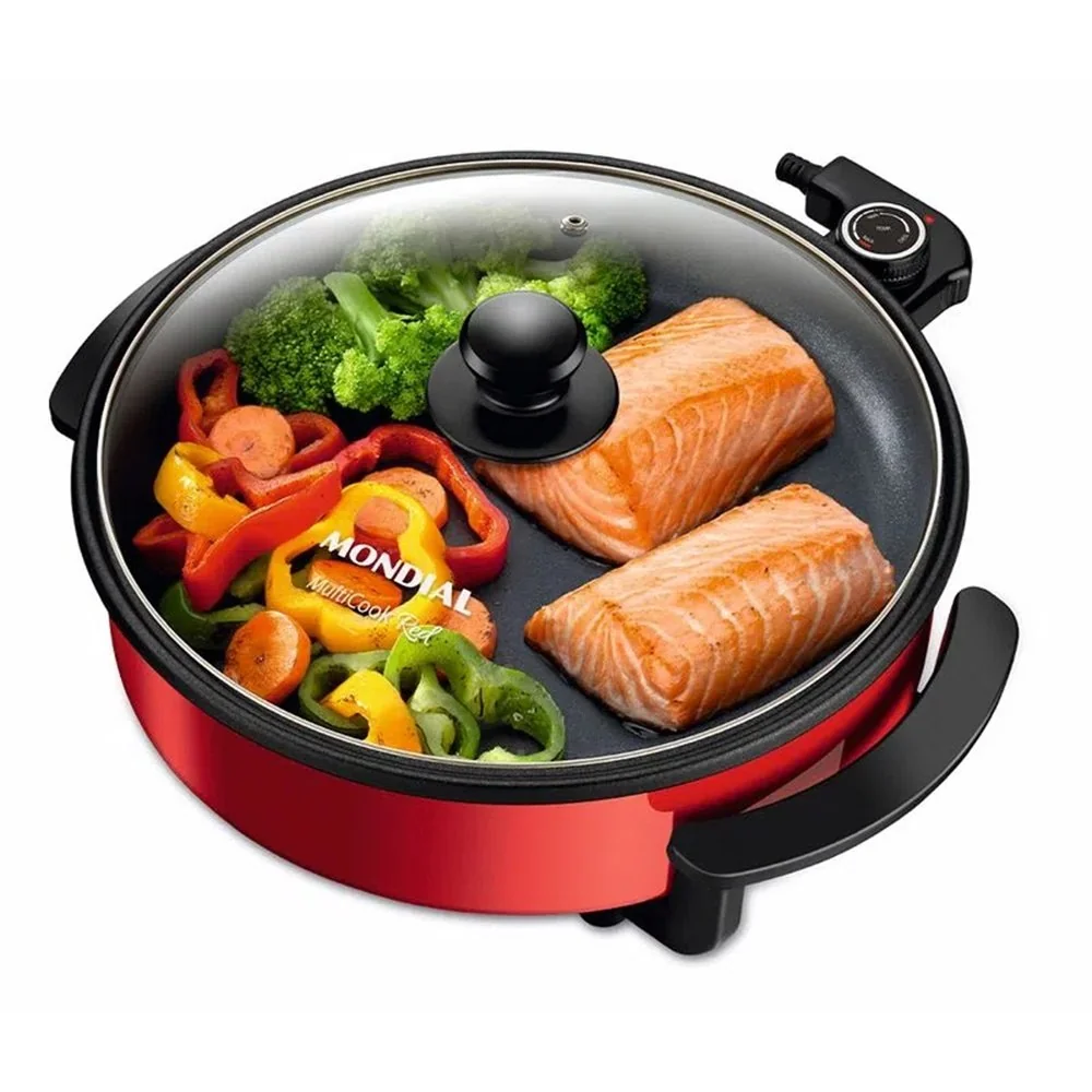 ✨Panela Elétrica MultiCook Red 1200W  PE-28 220V Mondial