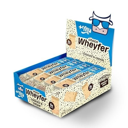 ✨ +Mu Chocowheyfer Proteico Sabor Cookies - Display com 12 unidades - 300g