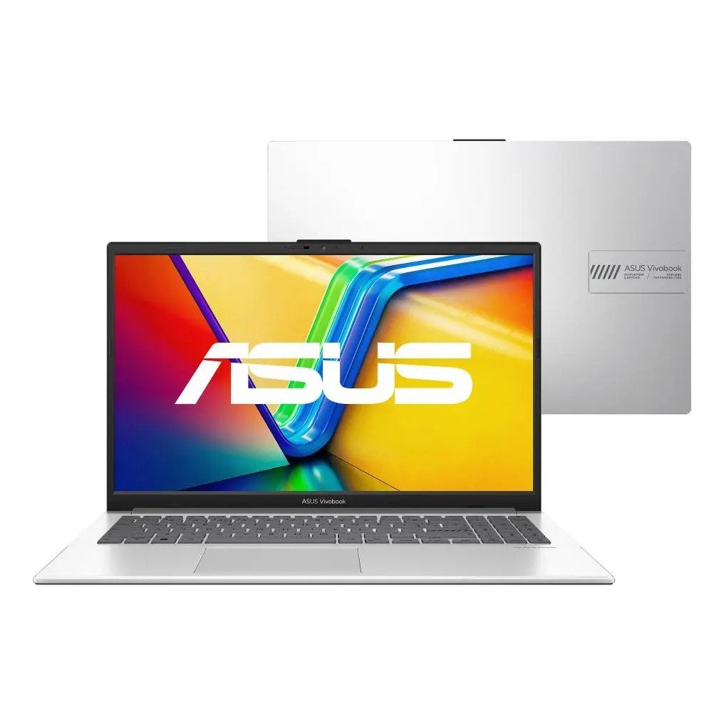 ✨ Notebook ASUS Vivobook Go 15, Intel Core i3 N305, 8GB RAM, 512GB SSD, Windows 11 Home, Tela NanoEdge 15,6" FHD, Cool Silver - E1504GA-NJ435W