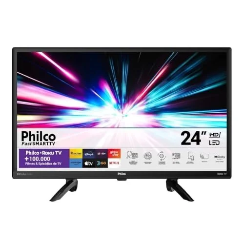 ✨Smart TV 24” Philco PTV24G5YR2CP Roku TV Dolby Audio