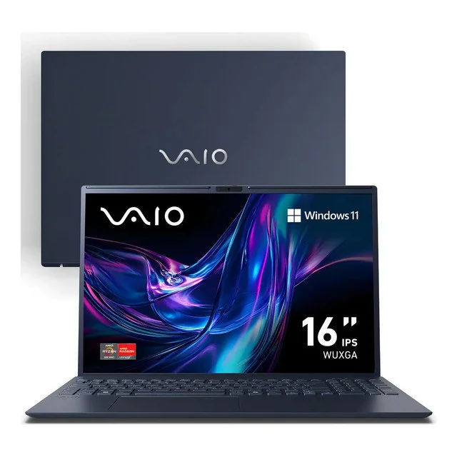 ✨ Notebook Vaio Fe16 Amd Ryzen 5-5625u Windows 11 Home 12gb Ram 512gb Ssd Tela 16  Ips Wuxga Antirreflexo - Vjfe69f11x-b1221h - Cinza Grafite