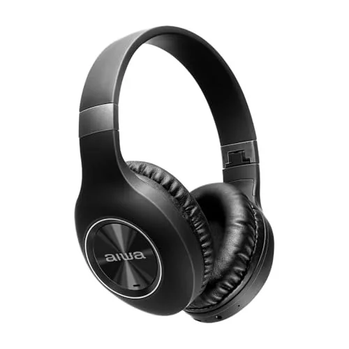 ✨ Aiwa Fone de Ouvido Headphone Bluetooth, ANC - Cancelamento de ruído, dobrável - AWS-HP-02-B