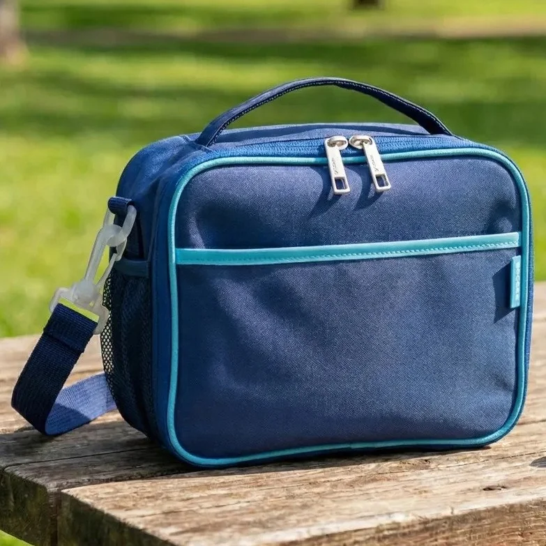 ✨ Bolsa Lancheira Marmita Térmica Play Gocase Escola Trabalho Cor Azul