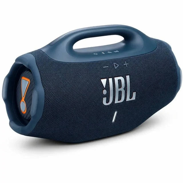 ✨Caixa De Som Jbl Boombox 4 Bluetooth Som 210w Jbl Pro Ai Sound Boost Graves Personalizáveis Bateria De Até 34h Ip68 Áudio Lossless Azul 127/220v